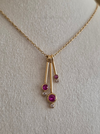 ALIYNA PINK NECKLACE