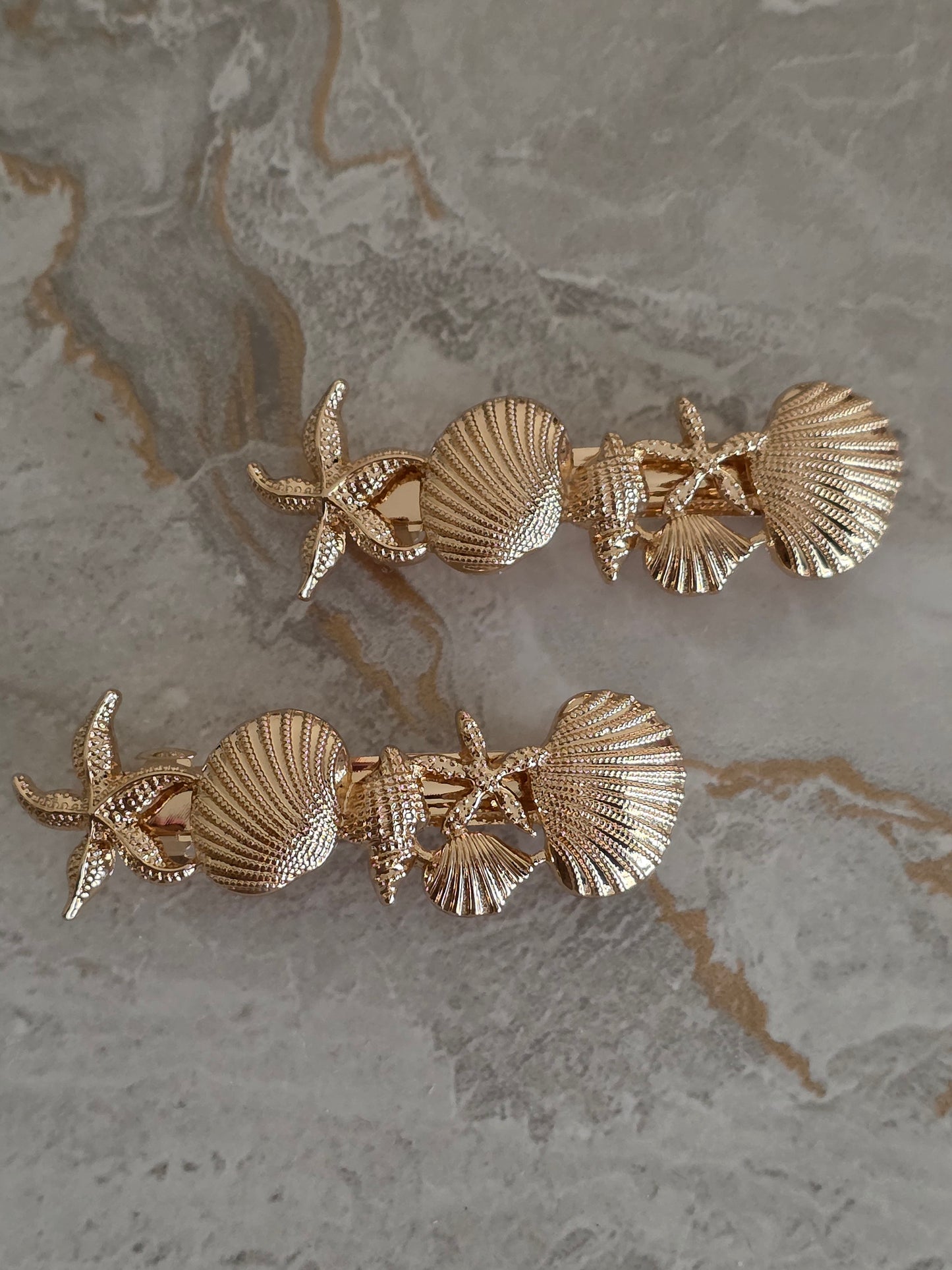SHELL'S & STARFISH HAIR CLIP