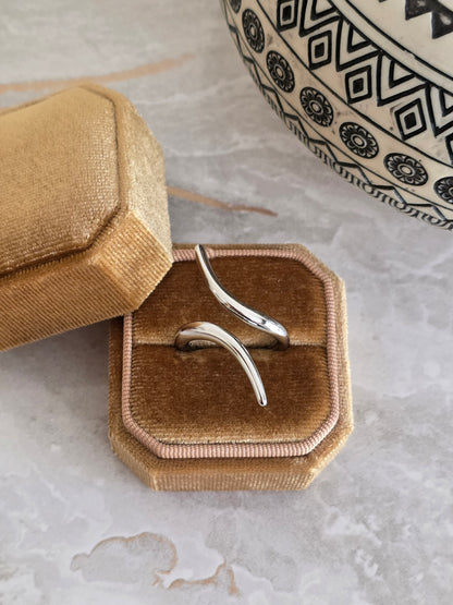 Silver statement ring