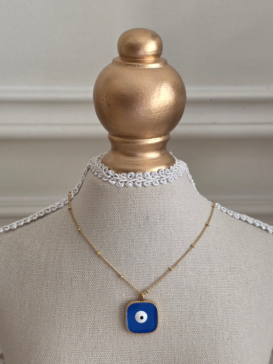 Gold evil Eye Necklace 