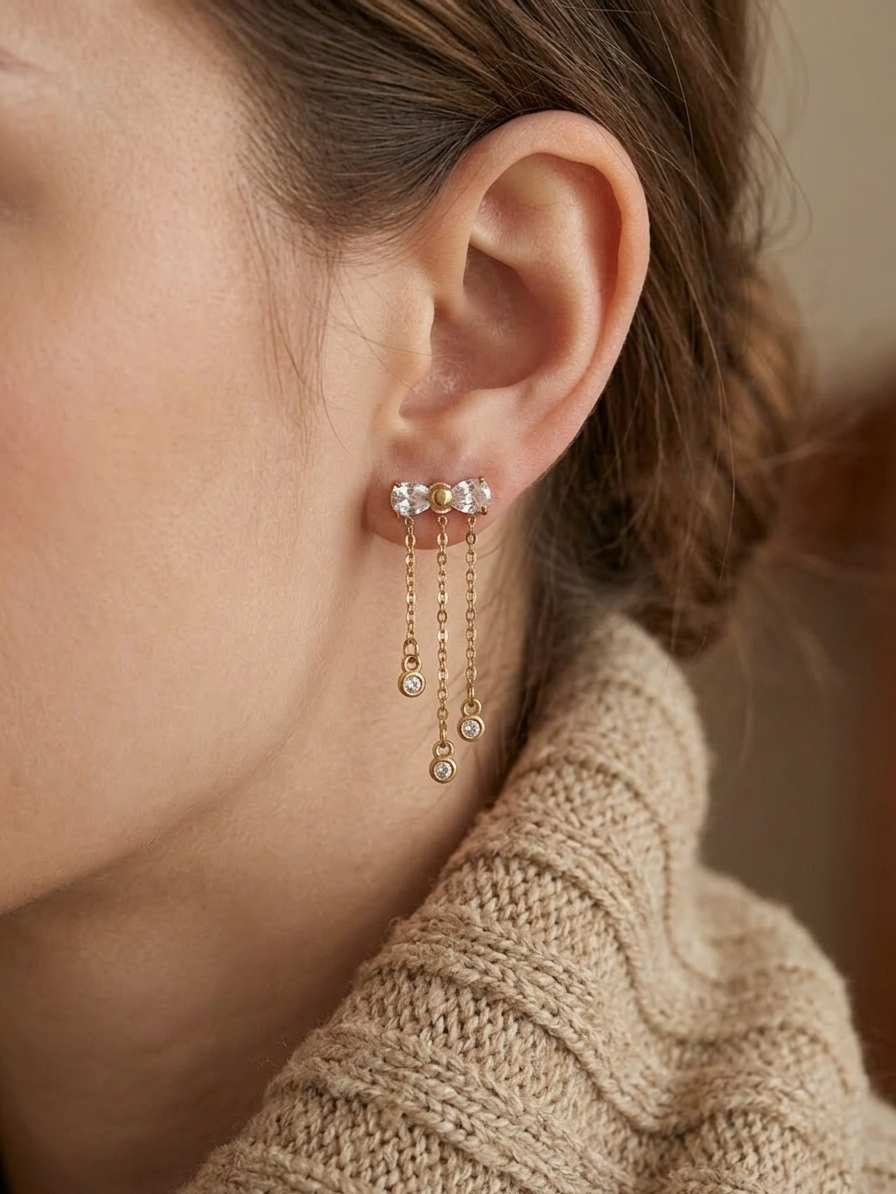AYLIN BOW EARRINGS