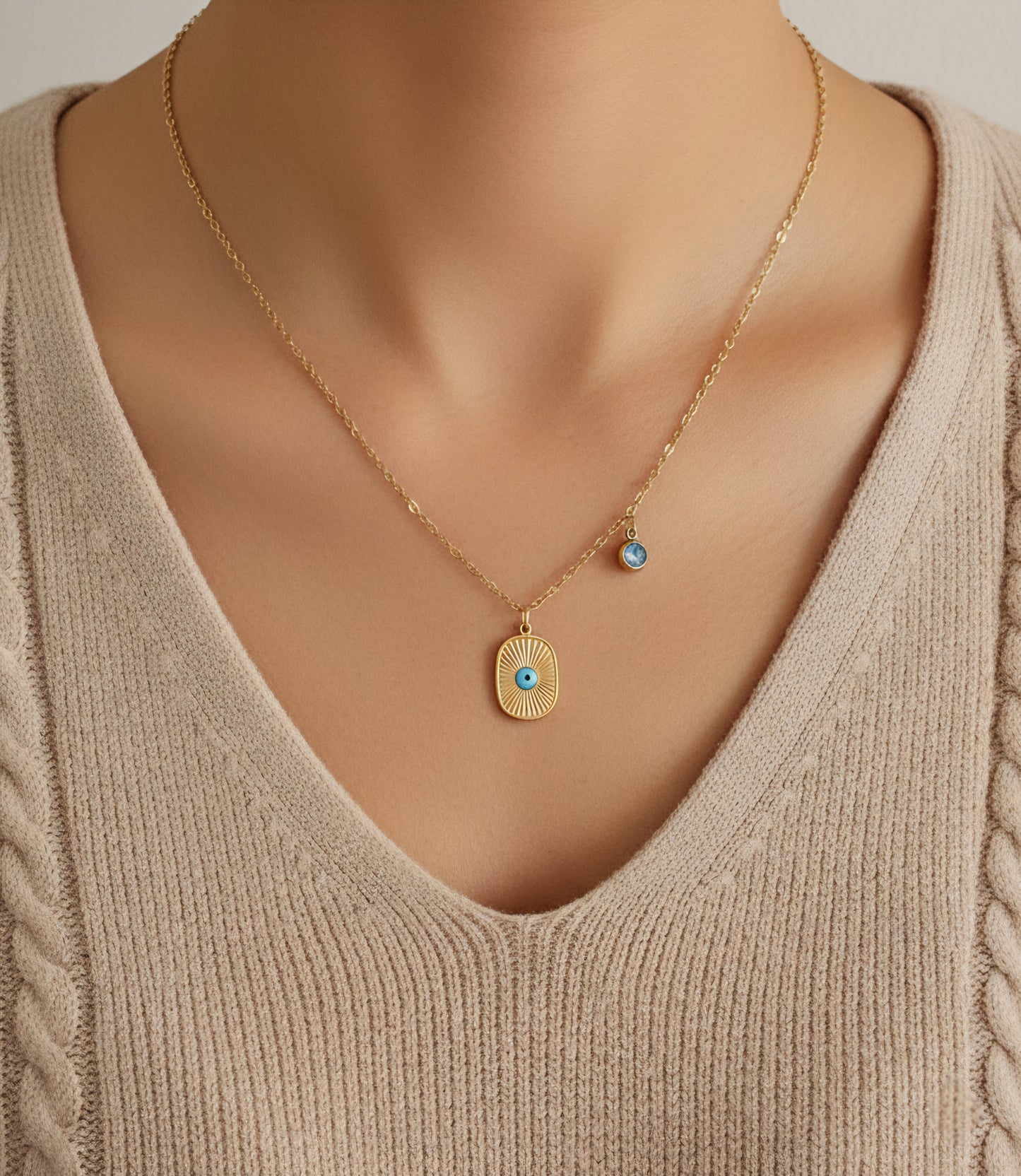 ZERIN EVIL EYE NECKLACE