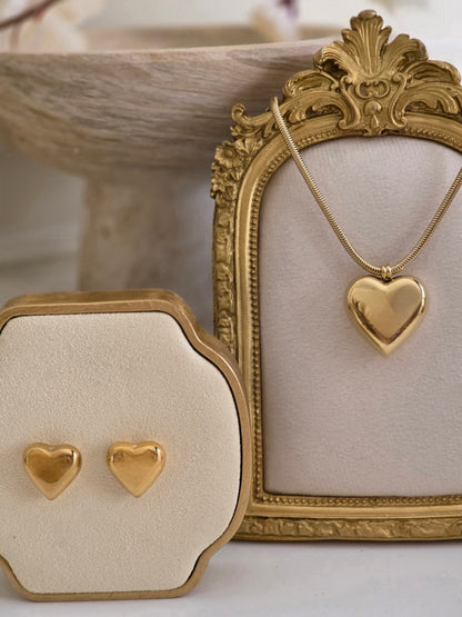 BIKEM CHUNKY BUBBLE HEART NECKLACE