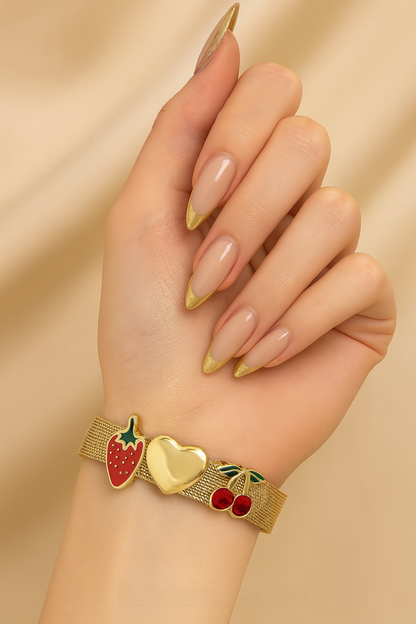 CHERRY BERRY HEART BRACELET