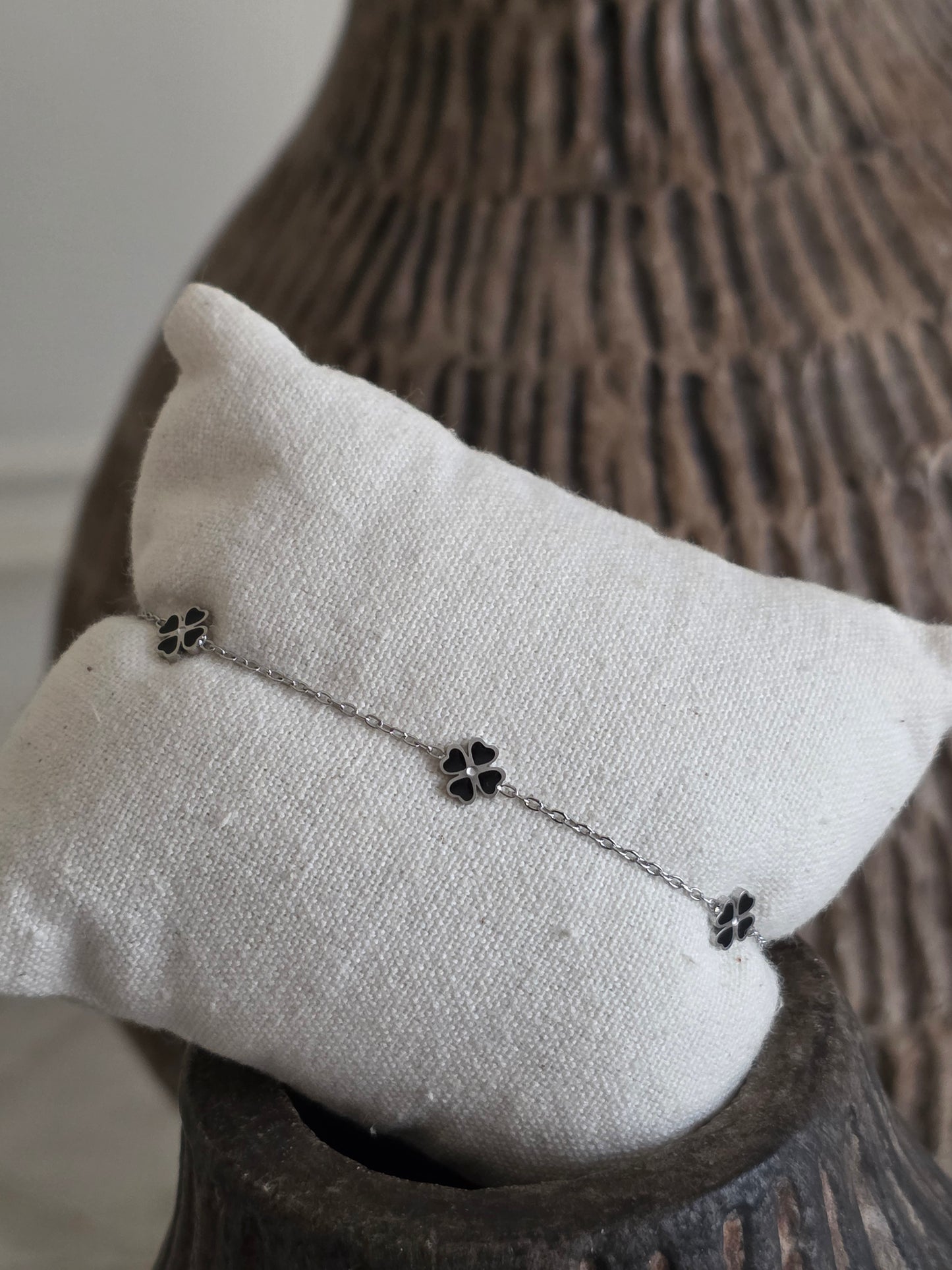Dainty Clover Bracelet silver