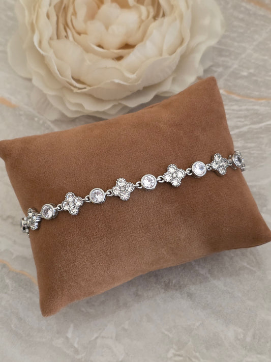 ENDA CLOVER BRACELET SILVER