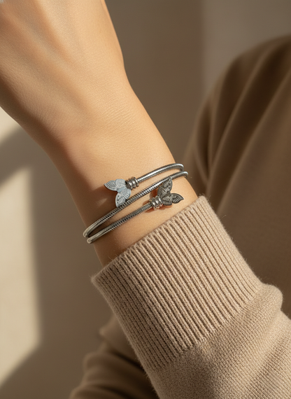BALIN BUTTERFLY BANGLE SILVER