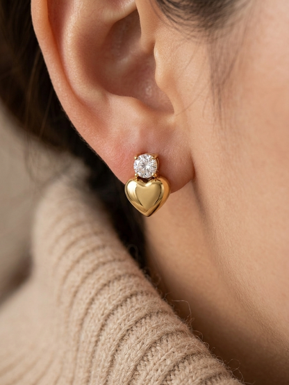 MENNA HEART EARRINGS