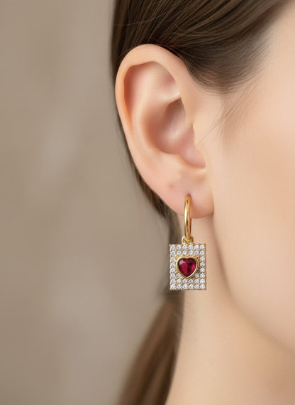 MELI HEART EARRINGS