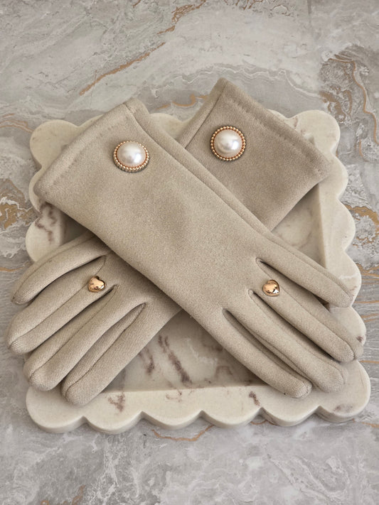 PEARLY WINTER GLOVES