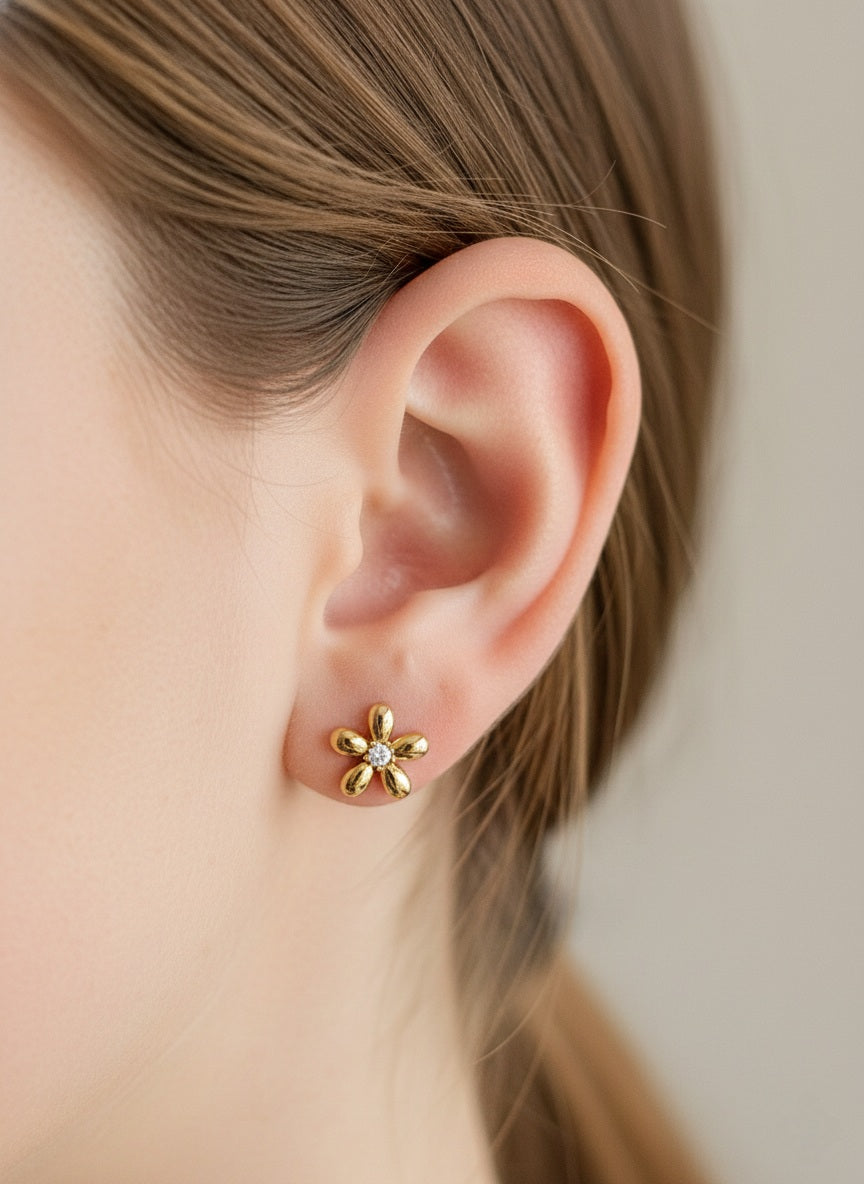 ASKIN FLOWER EARRINGS