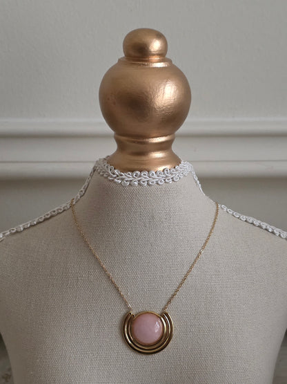 Gold and Pink statement Necklace