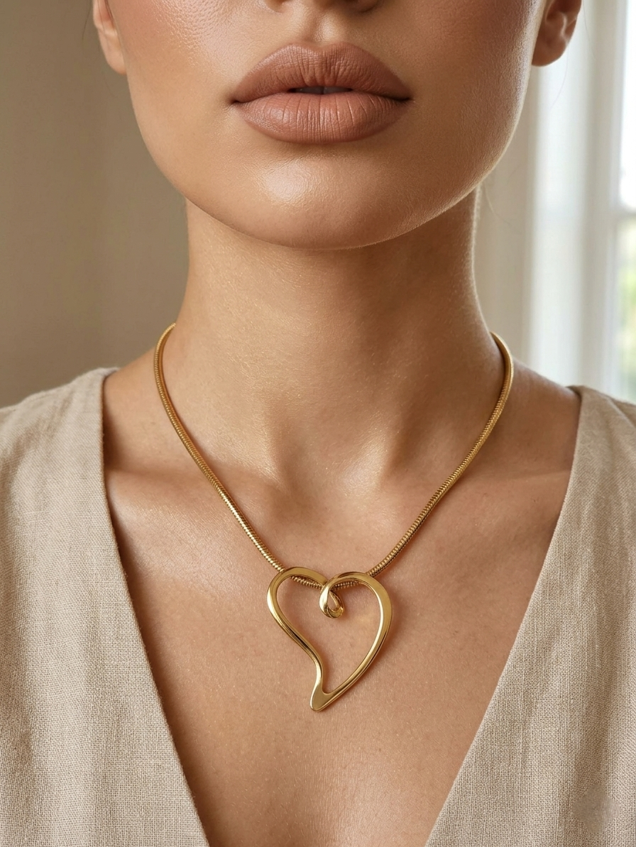 HUDA HEART NECKLACE